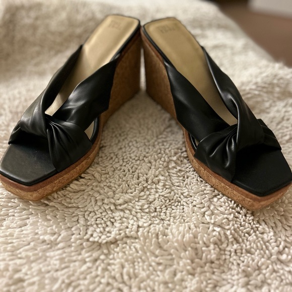 Time and Tru Shoes Cork Heel Wedge Sandals Poshmark